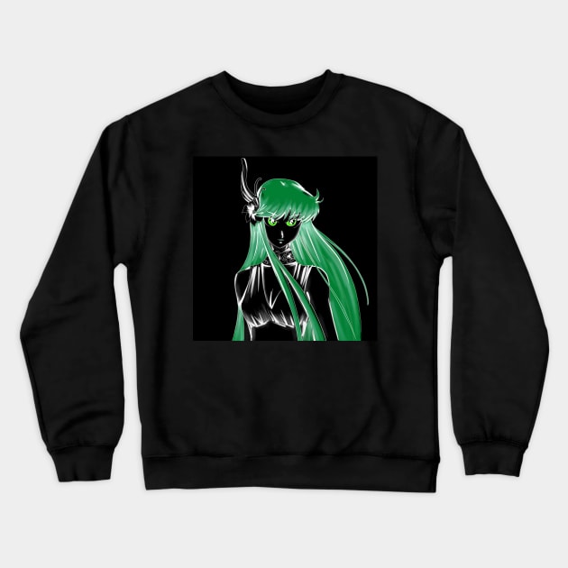 dark palutena athena Crewneck Sweatshirt by jorge_lebeau